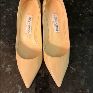 Jimmy Choo Nude/Beige Patent Leather Pumps – Size 36.5 (US ~6.5)